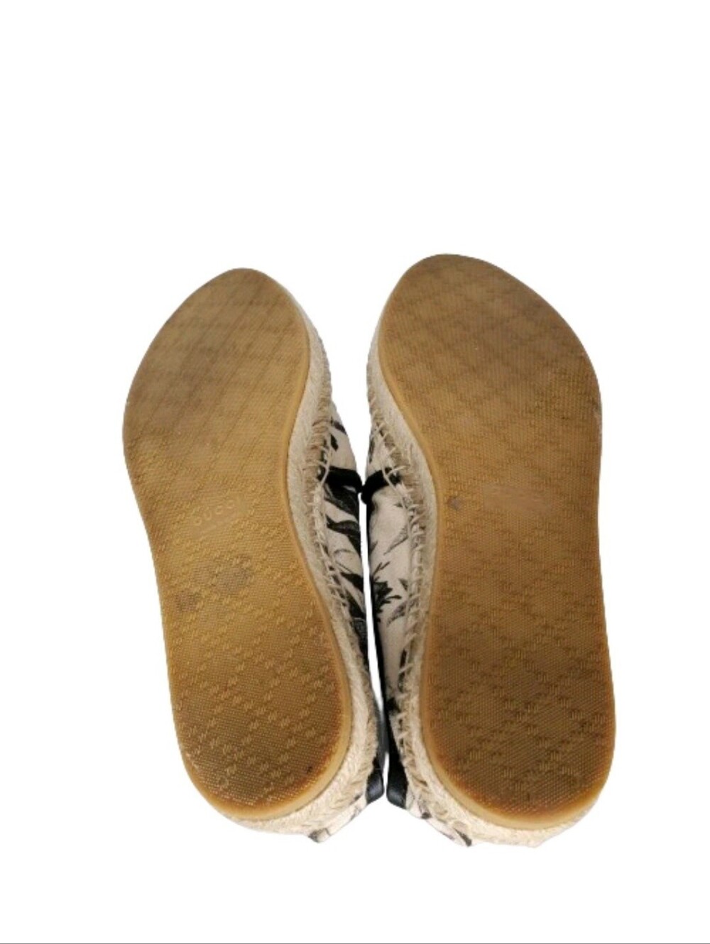 Gucci Floral Canvas Slip On Espadrille Flats - Picture 6 of 8